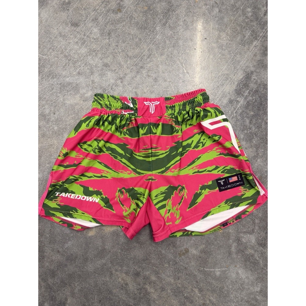 Takedown MMA Jiu Jitsu Wrestling Shorts 5" Men's Size Medium Multicolor